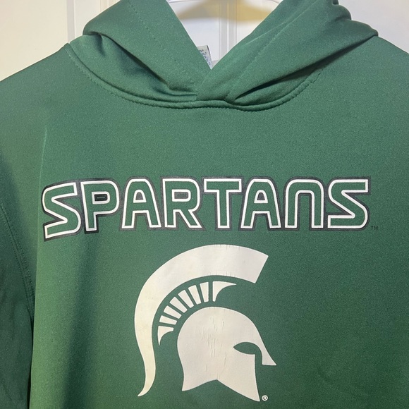 Colosseum Michigan State Green and White Hoodie - Picture 3 of 6